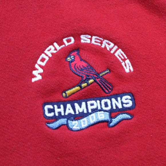 St. Louis Cardinals 2006 Sweatshirt Mens XXL World Series Pullover Vintage Y2K - Picture 3 of 6